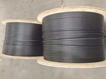 Stranded non-metallic reinforcing core plain armored fiber optic cable